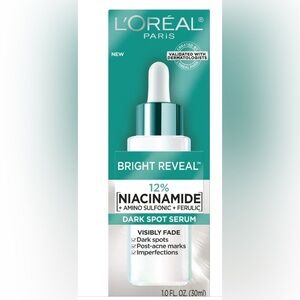 L'Oreal Bright Reveal Dark Spot Serum - Teal and White